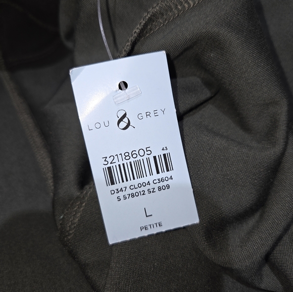 Lou & Grey NWT Women's Green Ponte Pocket Legging - Picture 7 of 13